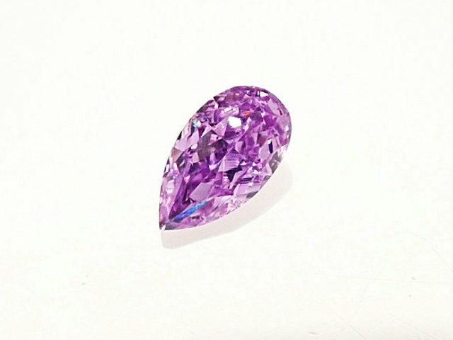 0．043ct　FANCY　VIVID　PINKISH　PURPLE　SI1　パープルダイヤモンド　ルース