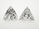 0．123ct　＆　0．118ct　D　VS2　トリリアントカット　ペア組　ダイヤモンドルース