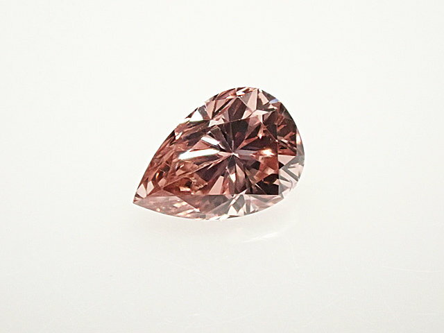 0．109ct　FANCY　BROWNISH　ORANGY　PINK　VS1　ピンクダイヤモンド　ルース