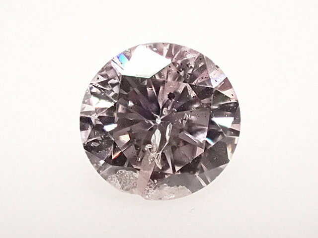 0.218ct LIGHT PURPLISH PINK I1 ピンクダイヤモンド ルース