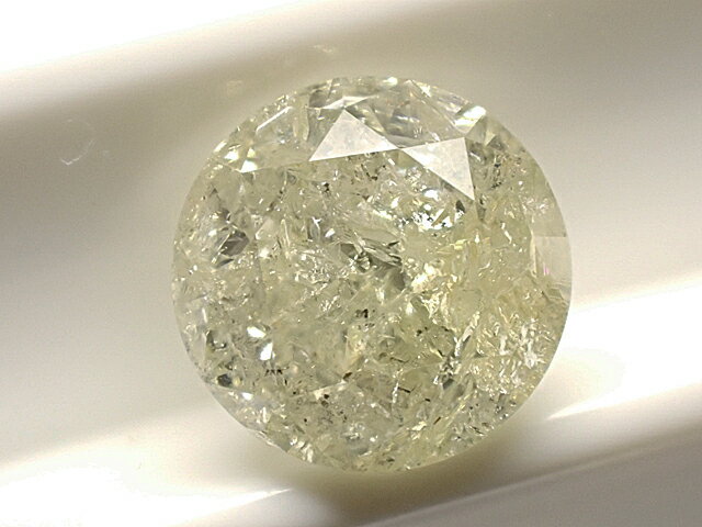 1．243ct　LIGHT　GREENISH　YELLOW　I2　FAIR　イエローダイヤモンド　ルース