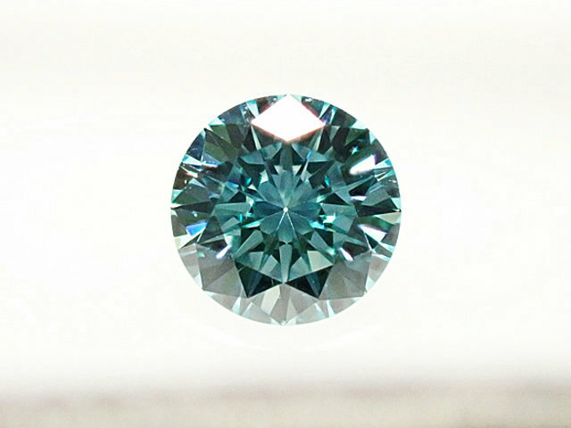 0．219ct　FANCY　INTENSE　GREEN　BLUE（色処理）　SI2　ダイヤモンド　ルース