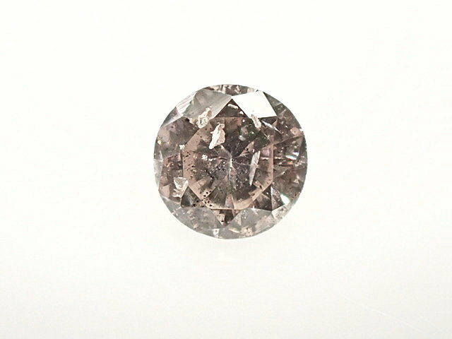 0．105ct　LIGHT　PINKISH　BROWN　I1　ダイヤモンド　ルース