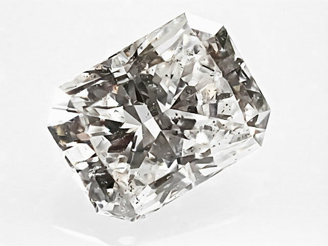 0．580ct　G　SI2　隅切り　長角 プリンセス　ダイヤモンド　ルース