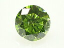 0．310ct　FANCY　DEEP　YELLOWISH　GREEN（色処理）　SI1　ダイヤモンド　ルース