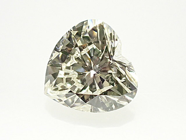 Rakuten - 0．313ct　L　SI1　ハートシェイプ　ダイヤモンド　ルース