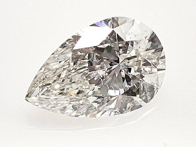 サイズ 8．56×5．55（×3．62）mm 重量 1．011ct カラー H クラリティ SI2 カット ペアシェイプ 鑑定機関 中央宝石研究所ソーティング付1．011ct　H　SI2　ペアシェイプ ダイヤモンドルース キラキラと テリの...