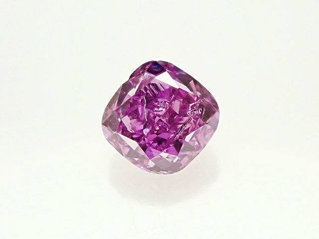 0．259ct　FANCY　VIVID　PINK　PURPLE　SI2　パープルダイヤモンド　ルース