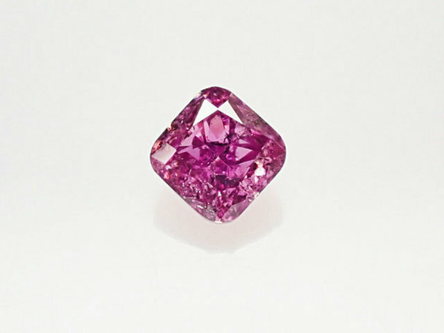 0．117ct　FANCY　VIVID　PURPLISH　PINK　I1　ピンクダイヤモンド　ルース