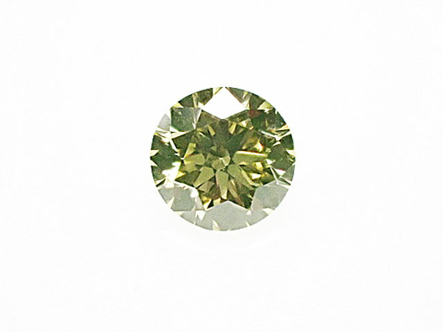 0．137ct　FANCY　LIGHT　GREENISH　YELLOW　VS2　イエローダイヤモンド　ルース