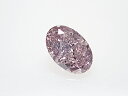 0．189ct　FANCY．GRAYISH．PINKISH．PURPLE，I1，オーバル　パープルダイヤモンドルース