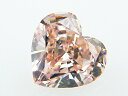 0．188ct　FANCY．PINKISH．ORANGE，VVS2，ハート　オレンジダイヤモンドルース