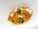 0．180ct　FANCY．DEEP．BROWNISH．ORANGY．YELLOW，I1，マーキース　ダイヤモンドルース