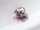 0．054ct　FANCY．PINK，SI1，ハート　ピンクダイヤモンドルース