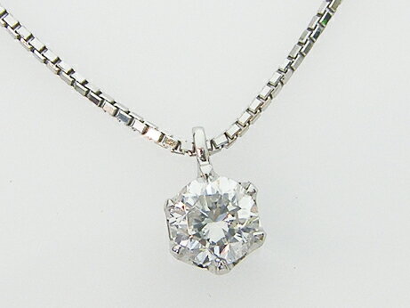 0．337ct F SI2 GOOD PT製 ダイヤモンド ペンダント