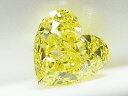 0．316ct　FANCY．INTENSE．YELLOW，SI2，ハート　イエローダイヤモンド　ルース