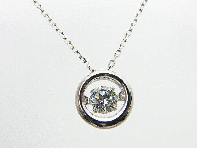 Rakuten - 0．337ct　G　VS1　GOOD　ダンシングストーン　PT製　ダイヤモンドペンダント