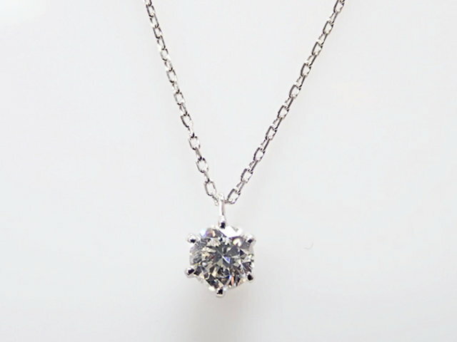 0．419ct　H　SI2　GOOD　PT製　ダイヤモンド　ペンダント