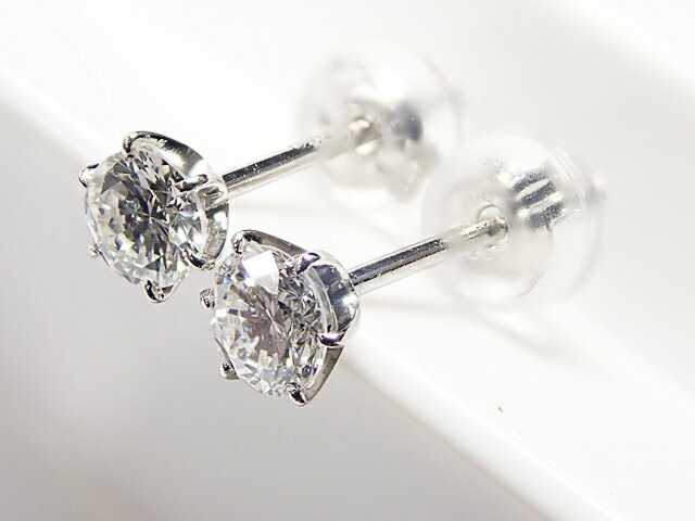 Rakuten - 0．147ct ＆ 0．127ct　E　SI1　GOOD　PT900製　ダイヤモンド ピアス