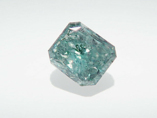 0．150ct　FANCY　VIVID　BLUE　GREEN　I1　ブルーグリーンダイヤモンド　ルース