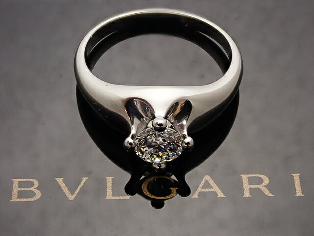 【BVLGARI】0．51ct　E，VVS2，VERY　GOOD　PT950製　コロナ　ブルガリ ダイヤモンドリング【中古】