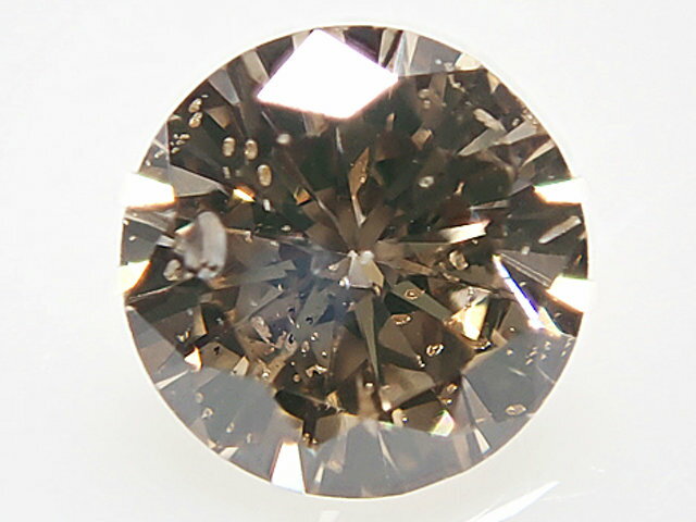 0．400ct　FANCY．LIGHT．BROWN，SI2，ラウンド　ブラウンダイヤモンドルース