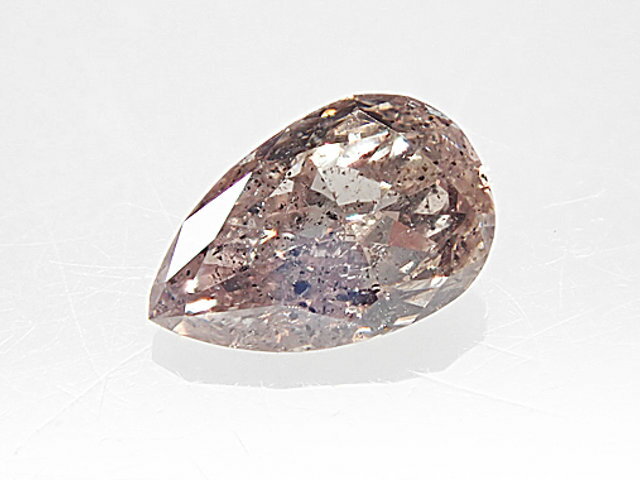 0．181ct　FANCY．BROWN．PINK，I1，ペア　ブラウンピンク　ダイヤモンド　ルース