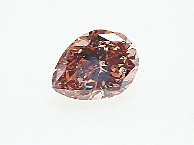 0．082ct　FANCY　DEEP　BROWNISH　ORANGY　PINK　SI1　ピンクダイヤモンド　ルース