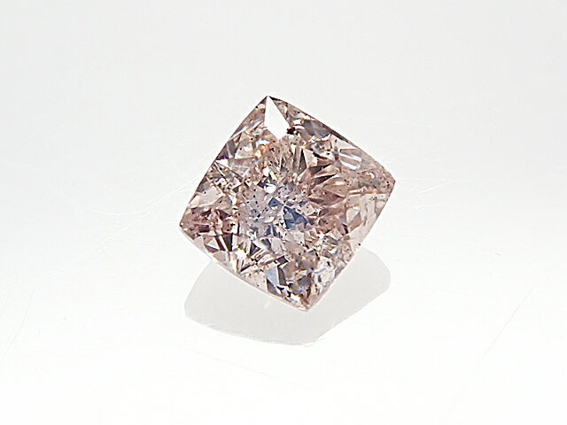 0．186ct　VERY．LIGHT．PINKISH．BROWN，SI2，クッション　ダイヤモンド　ルース