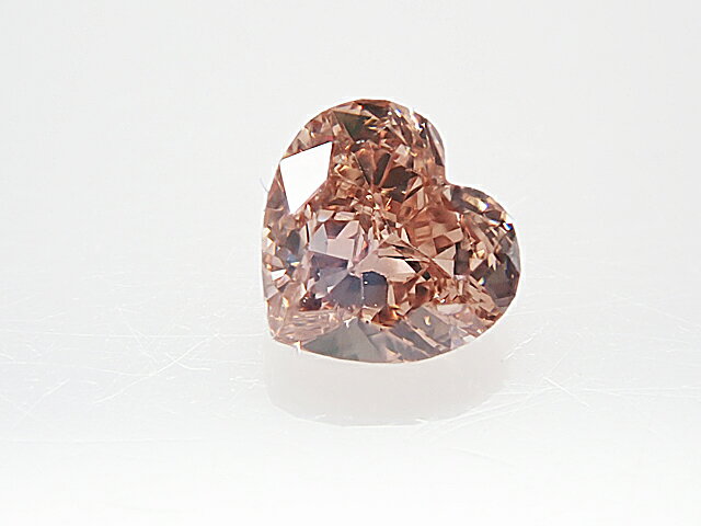 0．275ct　FANCY．BROWN．ORANGY．PINK，VS1，ハート　ダイヤモンド　ルース