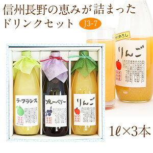 【送料込|あす楽】果汁100％ ジュース ドリンク 3本 ギフト セット(J3-7)(ラ フランス ブルーベリー りんご)1L×3本 出産祝い 出産 お礼 誕生日 フルーツ 果物 内祝い お供え お悔やみ 贈り物 お供え物 お返し 母の日 父の日 お中元 お盆