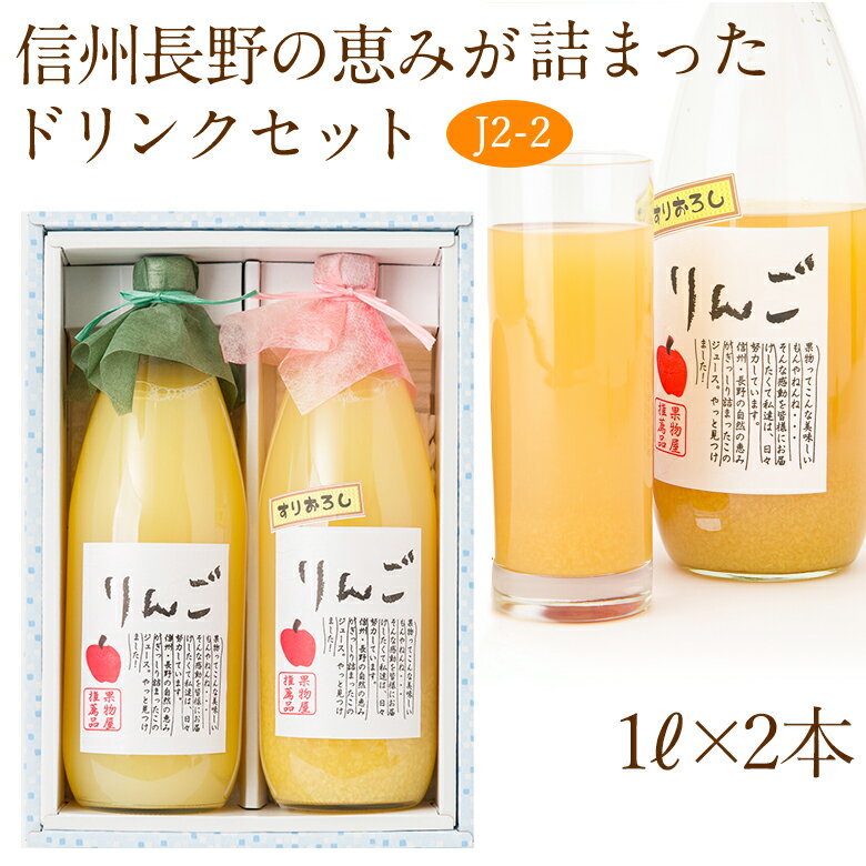 果汁100％ ジュース 2本セット(J2-2)(りんご 果肉入りすりおろしりんご)1L×2本 フルーツ ギフト 誕生日 お祝い内祝い 出産内祝い 贈り物 お礼 御見舞 退院祝い 快気祝い 景品 フルーツ 果物 お供え物 お返し 父の日 お中元 夏ギフト