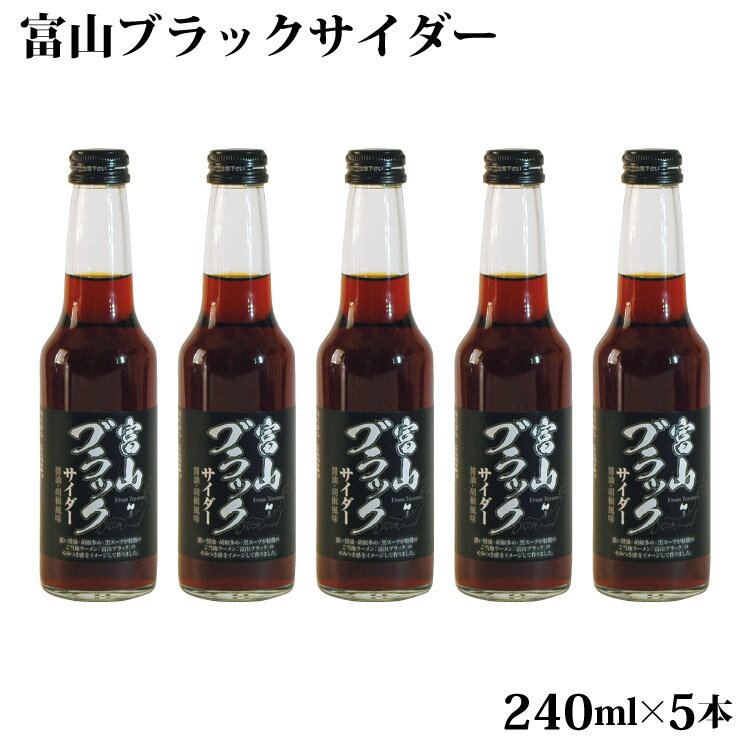 富山 お土産 送料無料 富山ブラックサイダー5本 醤油・胡椒風味 富山ブラックサイダー トンボ飲料 マツコの知らない世界 地サイダー