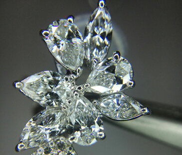 【スーパーSALE20%オフ】【ジュエリー】ピンクダイヤモンド　0.632ct　0.6ct　ダイヤモンド　2.19ct　0.32ct　ピアス　一点物　K18WG K14WG　VSクラス　VERY LIGHT PURPLISH PINK　ベリーライトパープリッシュピンク　中央宝石