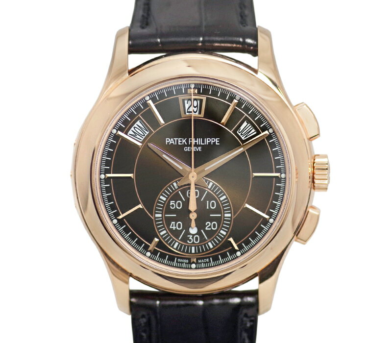 【PATEK PHILIPPE】パテックフィリップ コンプリケーション 5905R-001 アニュアルカレンダー フライバッククロノグラフ 茶色 ブラウン 文字盤 K18PG K18RG ローズゴールド 金無垢 純正レザーストラップ 純正尾錠 自動巻き メンズ【未使用品】【送料無料】【腕時計】