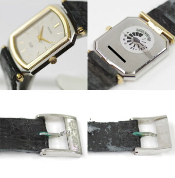 【CITIZEN】 シチズン エクシード EXCEED トップ K14YG/SS コンビ 4-191242NA シルバー文字盤 メンズ腕時計【中古】