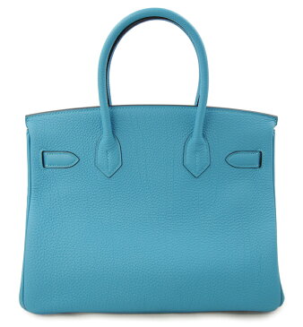 【HERMES】エルメス バーキン 30 ハンド トート バッグ　ブルーイズミール　青　水色　シルバー 金具 トゴ Birkin 30 Blue Izmir【未使用展示品】