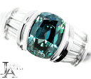 【CRESCENT VERT】クレサンベール 京セラ 合成アレキサンドライト 1.08ct 天然ダイヤモンド 0.36ct リング 11.5号 PT900 プラチナ 希少石 レアストーン【ジュエリー】【中古】MJP