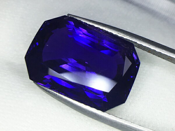 【ジュエリー】スリランカ産　非加熱サファイアルース　非加熱　サファイア　25.27ct　ブルーサファイア　ディープヴァイオレットブルー　ルース　Sri Lanka Sapphire　Deep Violetish Bule　＜ノーヒート/no heating/unheating＞　GRS【中古】