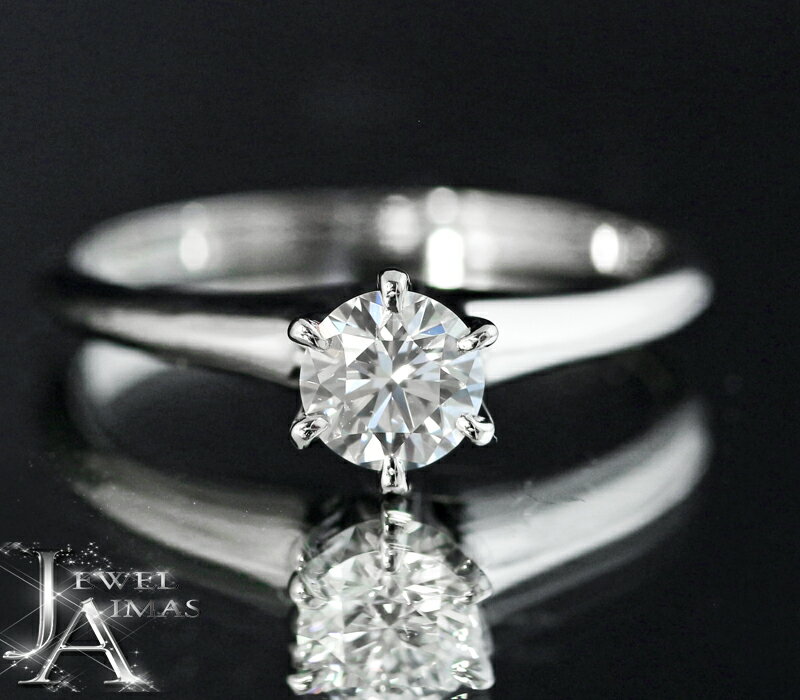【セール】【MIKIMOTO】ミキモト ダイヤモンド 0.4ct ソリティアリング10号 PT950 プラチナ ダイヤ一粒リング 婚約指輪 エンゲージリング ブ...
