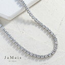 【JaMais】Lumiere -ルミエール- ダイヤモンド 10.3ct テニスネックレス K18WG ホワイトゴールド 18金 フルダイヤモンドネックレス ...