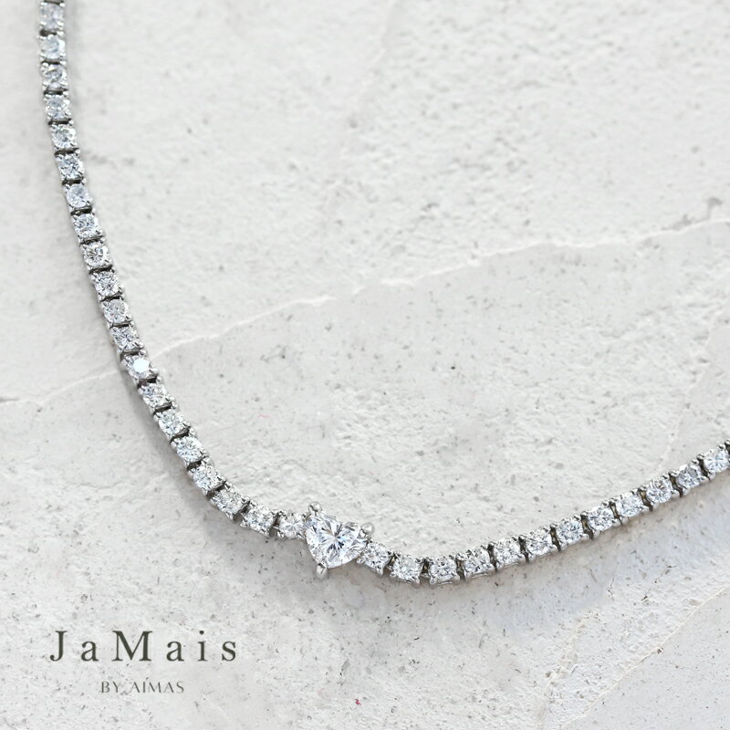 樂天商城 - 【JaMais】ダイヤモンド 3.49ct/0.5ct テニスネックレス PT900/850 プラチナ ハートシェイプ フルダイヤモンドネックレス ダイヤテニスネックレス ダイヤモンドネックレス ダイヤネックレス 4月誕生石 ジャメジュエリー 金剛石【Original Jewelry】RLY.I