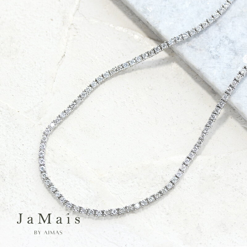 ��JaMais��Lumiere -��ߥ�����- ��������� 3.49ct �ͥå��쥹 PT850/PT900 �ץ���� �ե��������ɥͥå��쥹 �ե������...