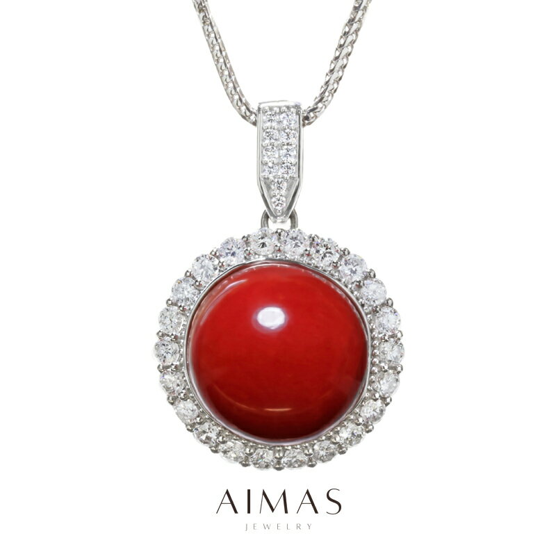 赤珊瑚17.9mmネックレスPT9...