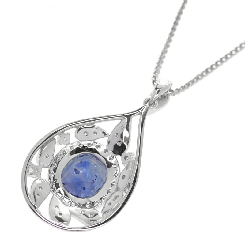 ミャンマー(ビルマ)産非加熱ブルーサファイア 3.62ct ダイヤモンド 0.54ct