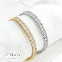 【JaMais】ダイヤモンド 約5.1ct ブレスレット K18YG PT900/PT850 イエローゴールド プラチナ 18金 腕輪 ダイヤモンドテニスブレス...