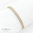 【JaMais】ダイヤモンド 1.89ct/1.99ct ブレスレット K18YG イエローゴールド 18金 ダイヤモンドブレスレット バゲットカット バケット...