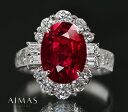 ルビー 5.02ct リング 13号 PT900 プラチナ ダイヤモンド 指輪 ダイヤ取り巻き ラージメレ ビビッドレッドピンク 記念日 ご褒美ジュエリー 大ぶ...