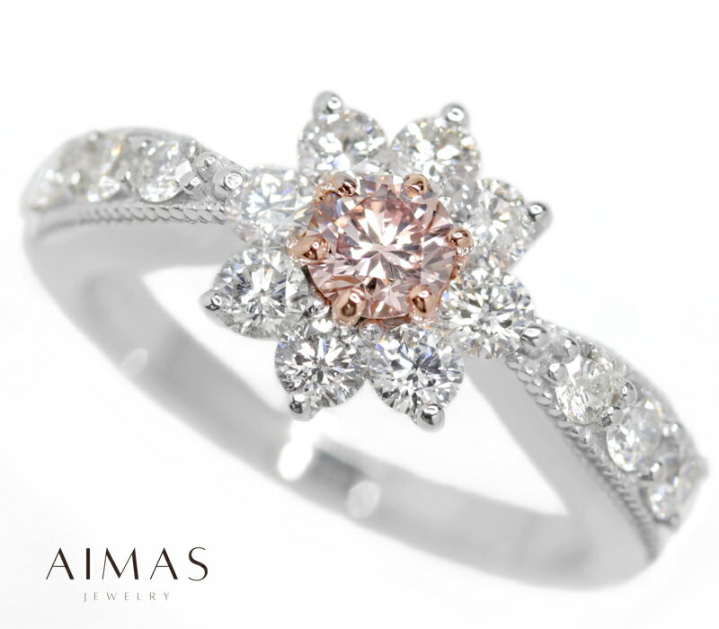 ピンクダイヤモンド0.272ctリ...