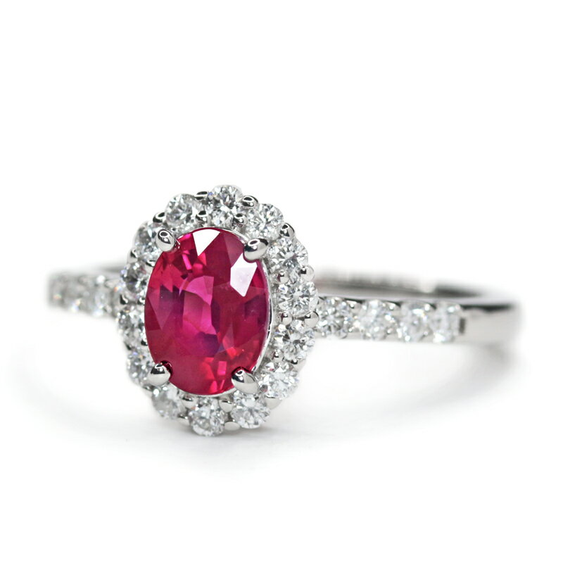 ミャンマー(ビルマ)産ルビー 1ct ダイヤモンド 0.4ct 